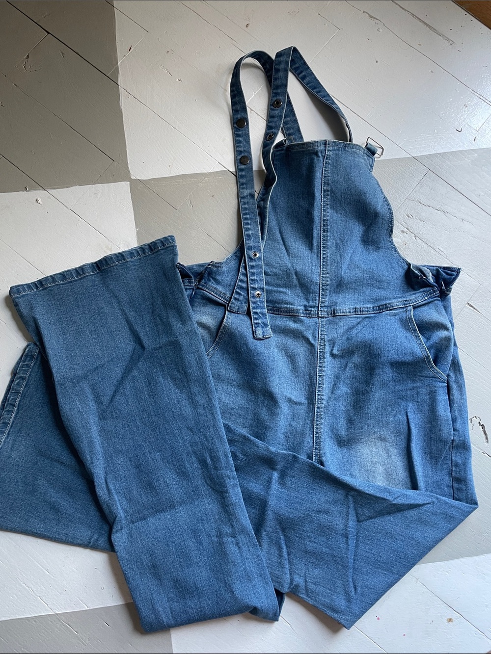 Women's Blue Denim Overalls
